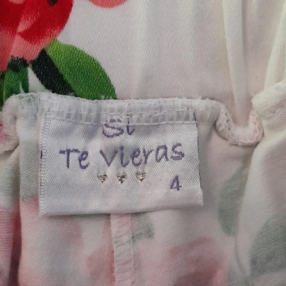 Si te vieras size 4 little girls ruffle shorts elastic waist